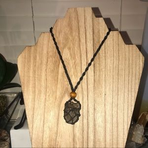 Beautiful Rare Skeleton Quartz Cord Necklace